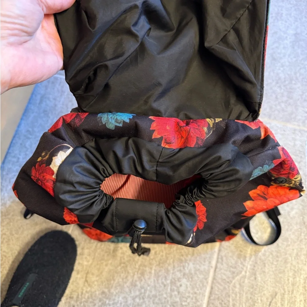 Herschel Supply Company Floral Black Canvas Backpack